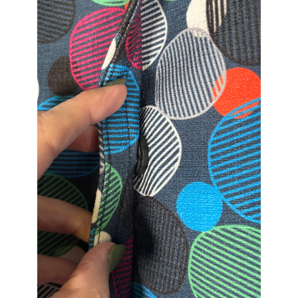 Anne Klein Blazer Polka Dot Design Stand Collar Button Closure Multicolor W 12 - Picture 8 of 13